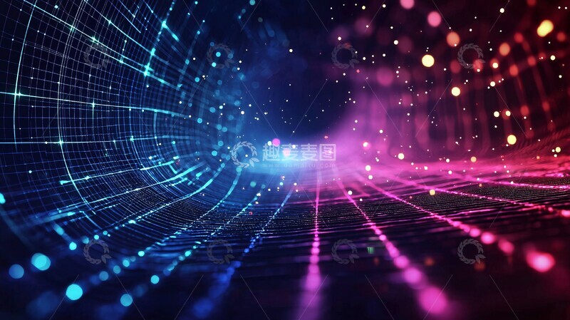 高清大图下载【趣麦麦图】超维度网格背景3