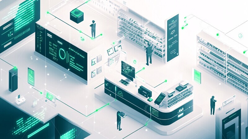 高清大图下载【趣麦麦图】未来零售网络图2