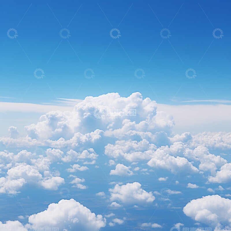 高清大图下载【趣麦麦图】蓝天白云全景图2