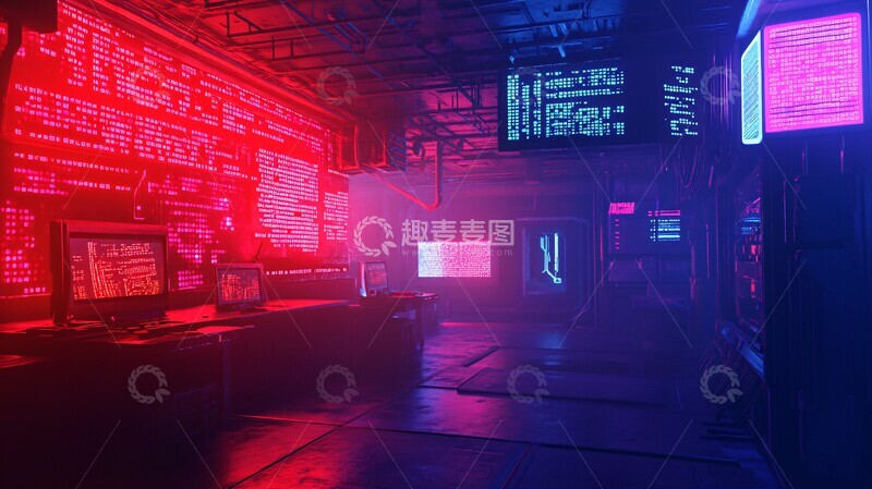 高清大图下载【趣麦麦图】赛博朋克代码3