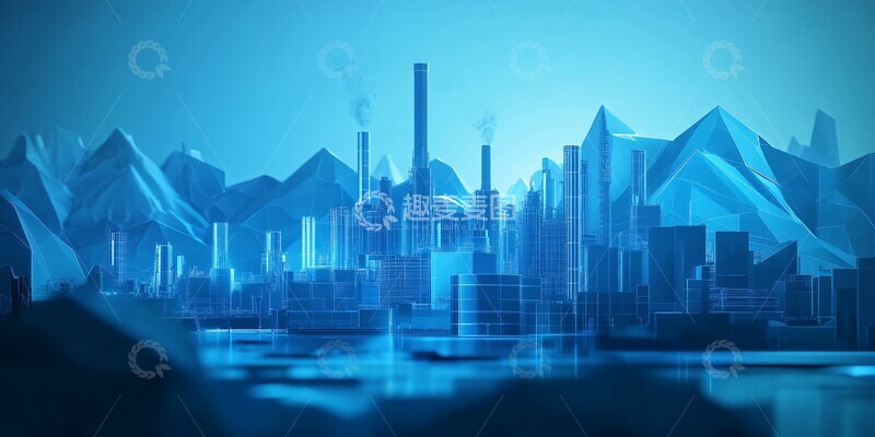 高清大图下载【趣麦麦图】智能工厂城市2