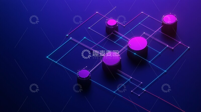 高清大图下载【趣麦麦图】渐变背景流程图3