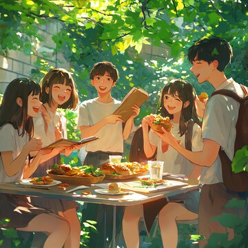 年轻人户外午餐2