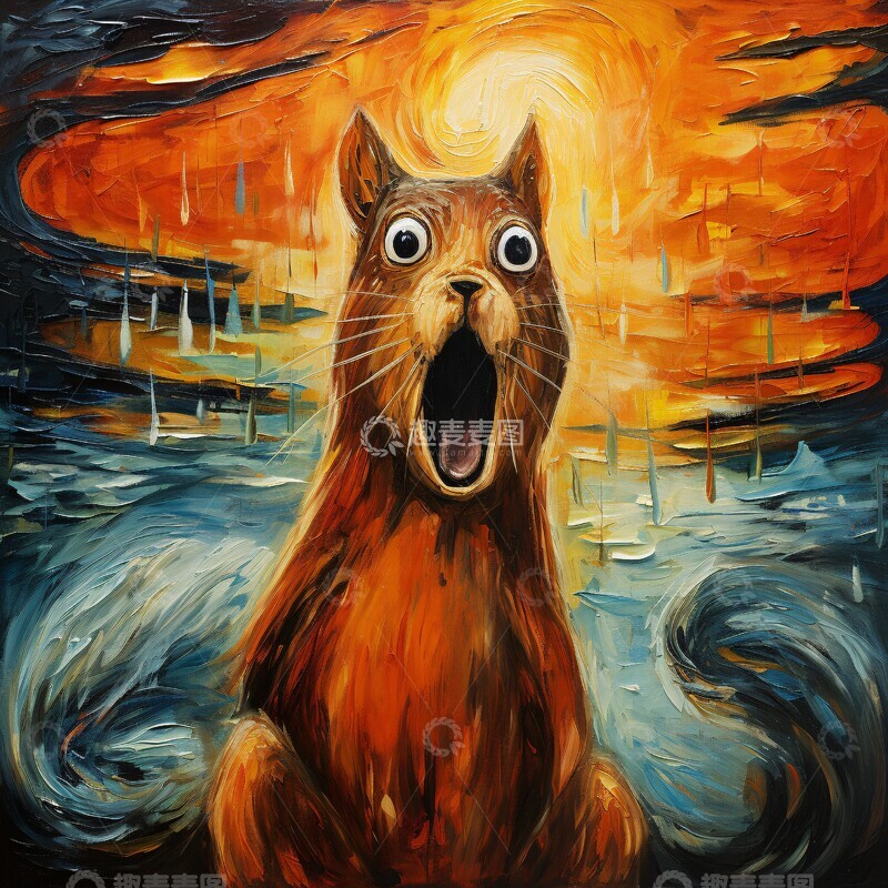 高清大图下载【趣麦麦图】松鼠的呐喊松鼠呐喊艺术3