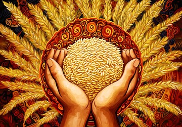 稻谷丰收图稻谷丰收农民3