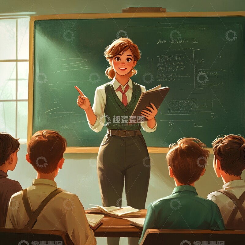 高清大图下载【趣麦麦图】教师授课场景3