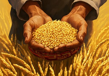 稻谷丰收图稻谷丰收农民2