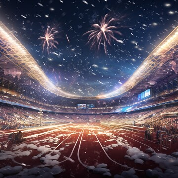 赛道迎新雪景图3