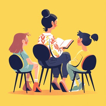 老师坐在椅子上1