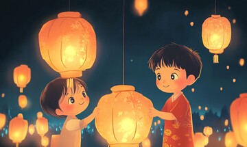 儿童观灯儿童节日灯笼1