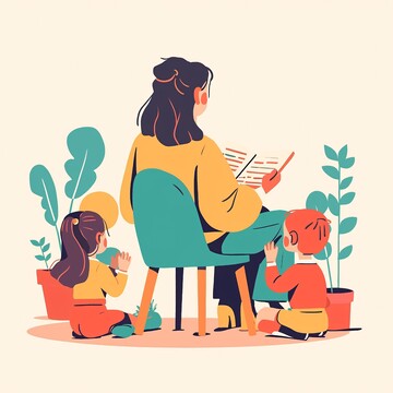 老师坐在椅子上3