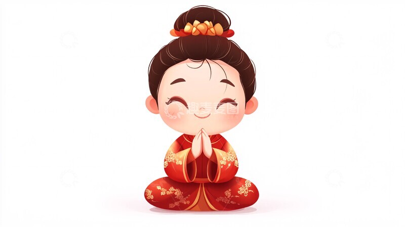 高清大图下载【趣麦麦图】孔夫子婴儿旗袍3