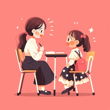 老师坐在椅子上2