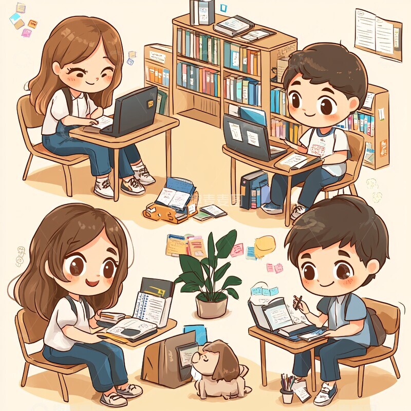 高清大图下载【趣麦麦图】学生使用学习资源2