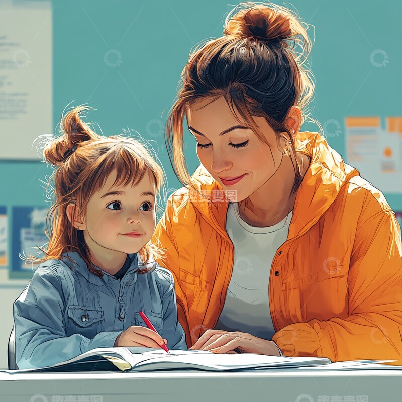母女学习场景3