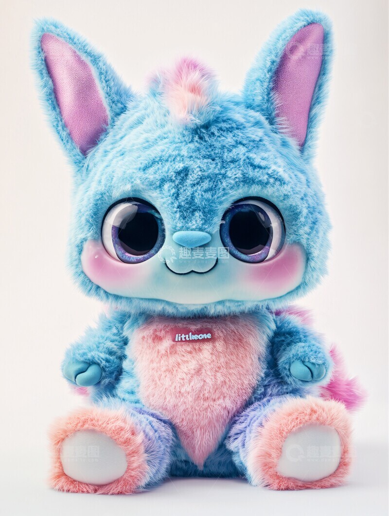 高清大图下载【趣麦麦图】龙娃娃兔耳装扮3