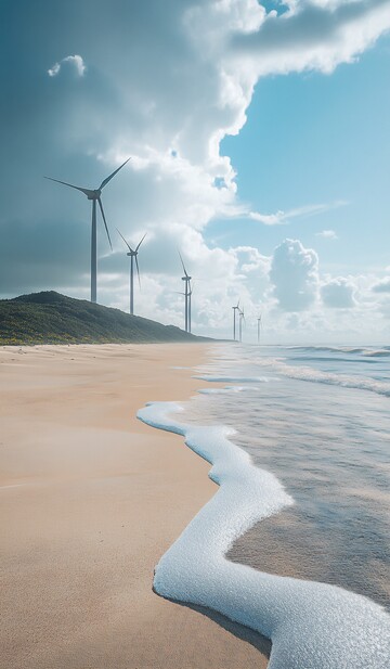 海岸线上的风车阵2