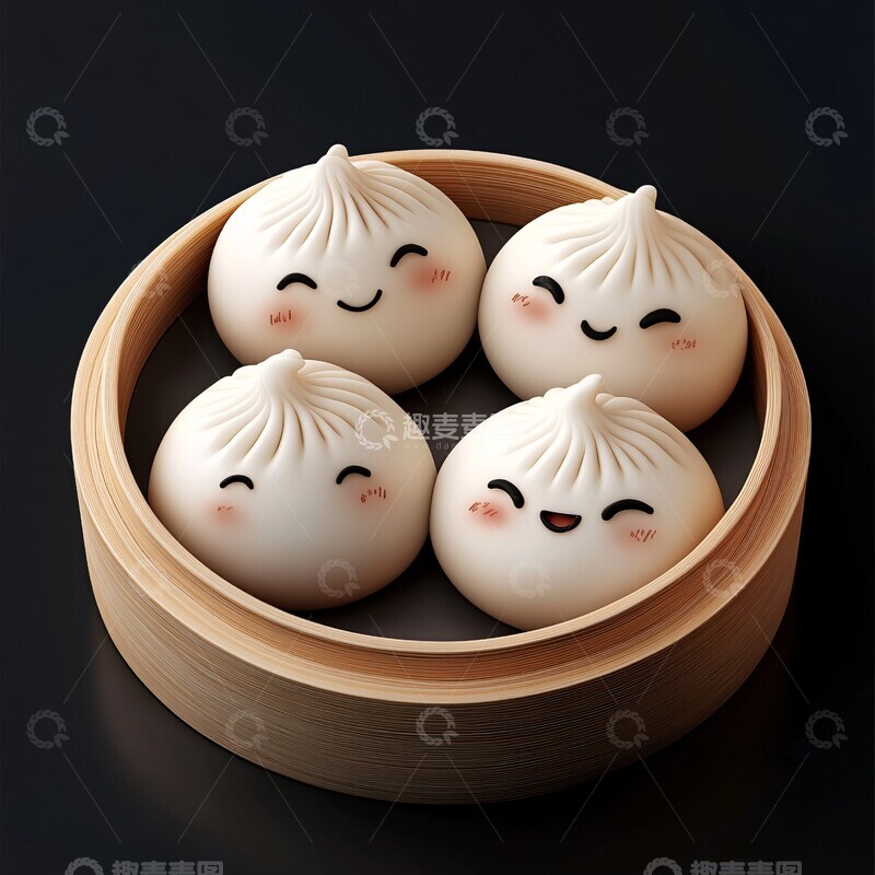 高清大图下载【趣麦麦图】卡通可爱汤圆饺子3
