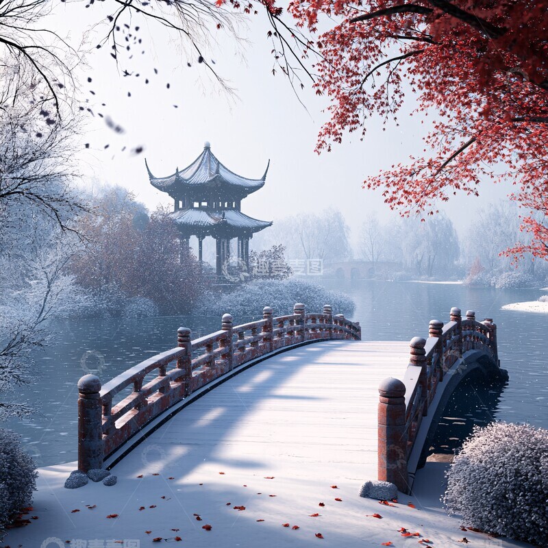 高清大图下载【趣麦麦图】冬日西湖之恋2