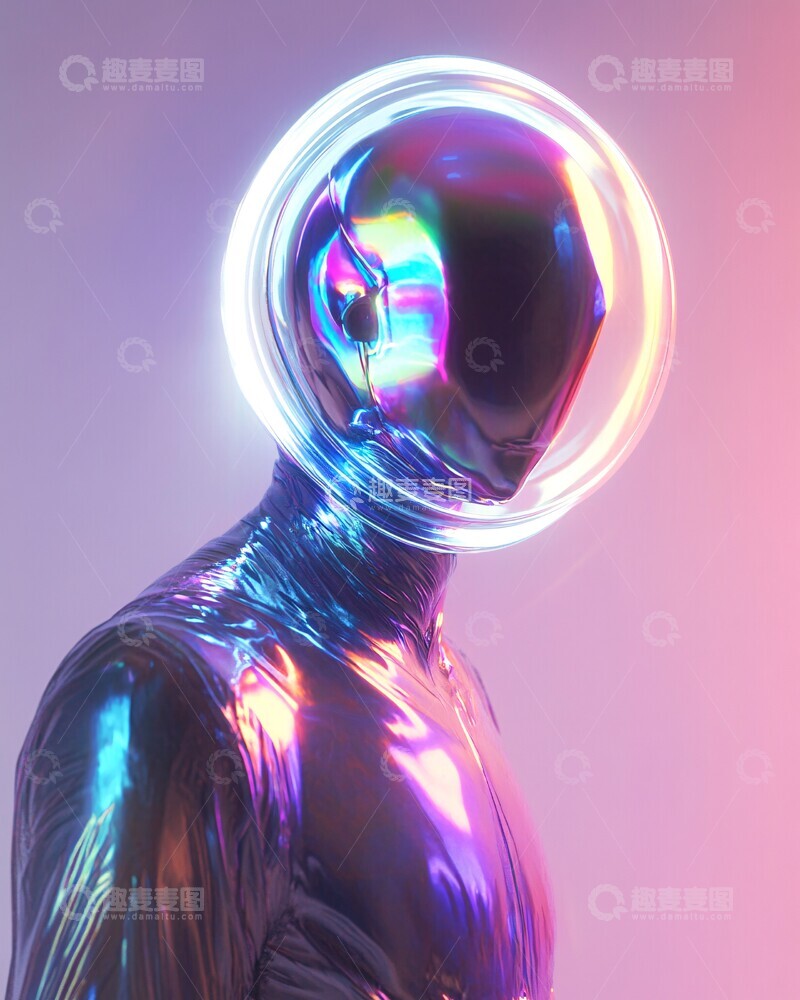 高清大图下载【趣麦麦图】玻璃人形宇宙环2