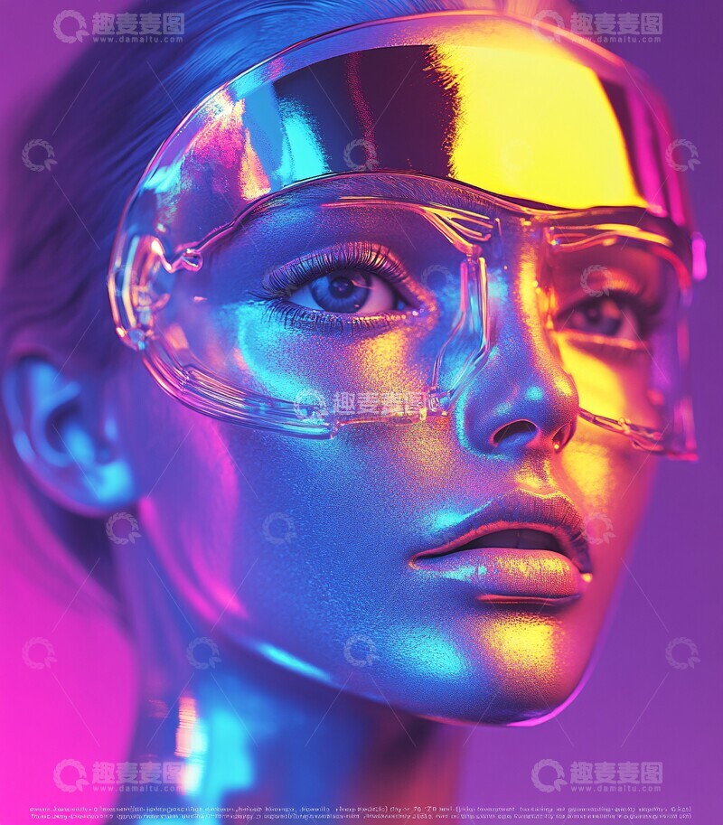 高清大图下载【趣麦麦图】人形全息肖像2