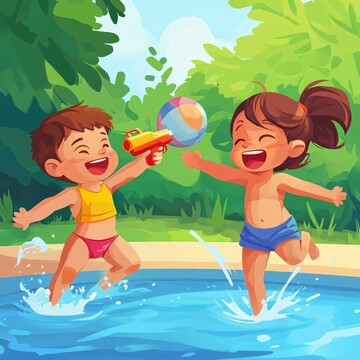 水上乐园玩水枪1