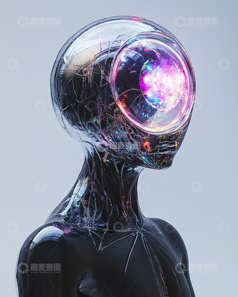 高清大图下载【趣麦麦图】玻璃人形宇宙环3