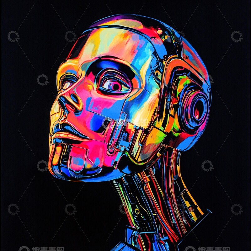 高清大图下载【趣麦麦图】科幻机器人肖像3