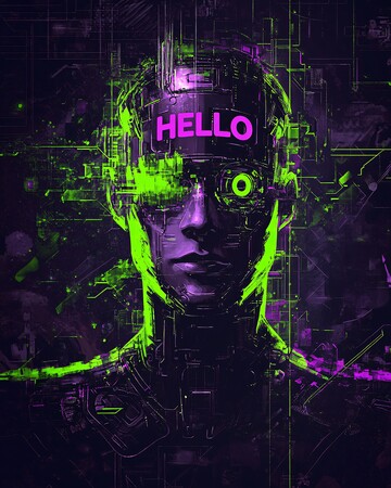 字母组成科幻人像2