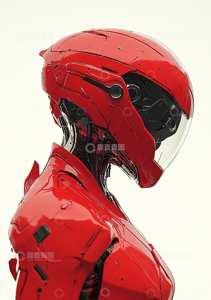 高清大图下载【趣麦麦图】红色机器人未来装3