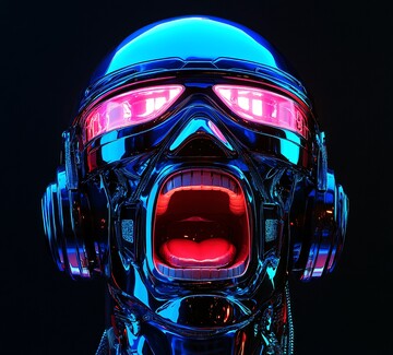 机械头戴耳机怒吼3