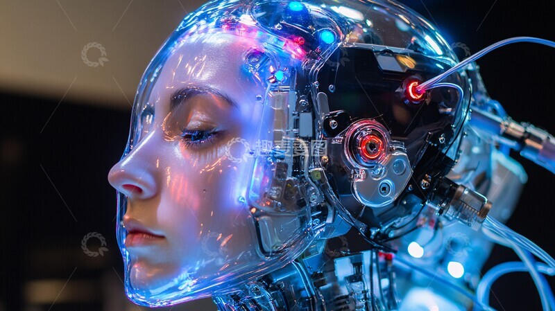 高清大图下载【趣麦麦图】赛博女太空人头像2