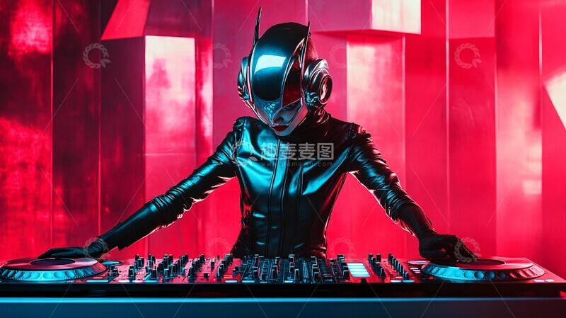 高清大图下载【趣麦麦图】女全息未来造型1