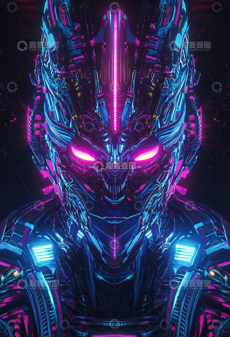 高清大图下载【趣麦麦图】机器人幻想画作2