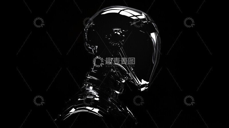 高清大图下载【趣麦麦图】铬合金机器人3