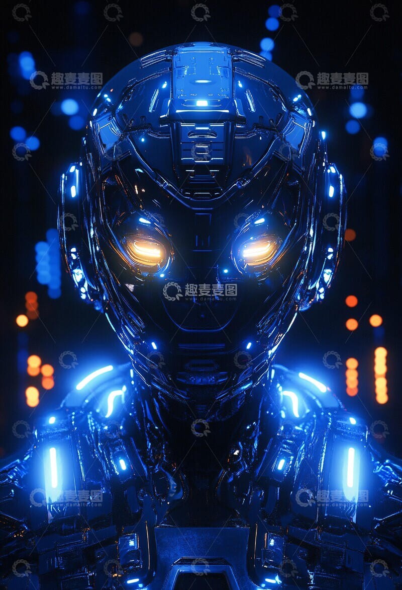 高清大图下载【趣麦麦图】机器人幻想画作3