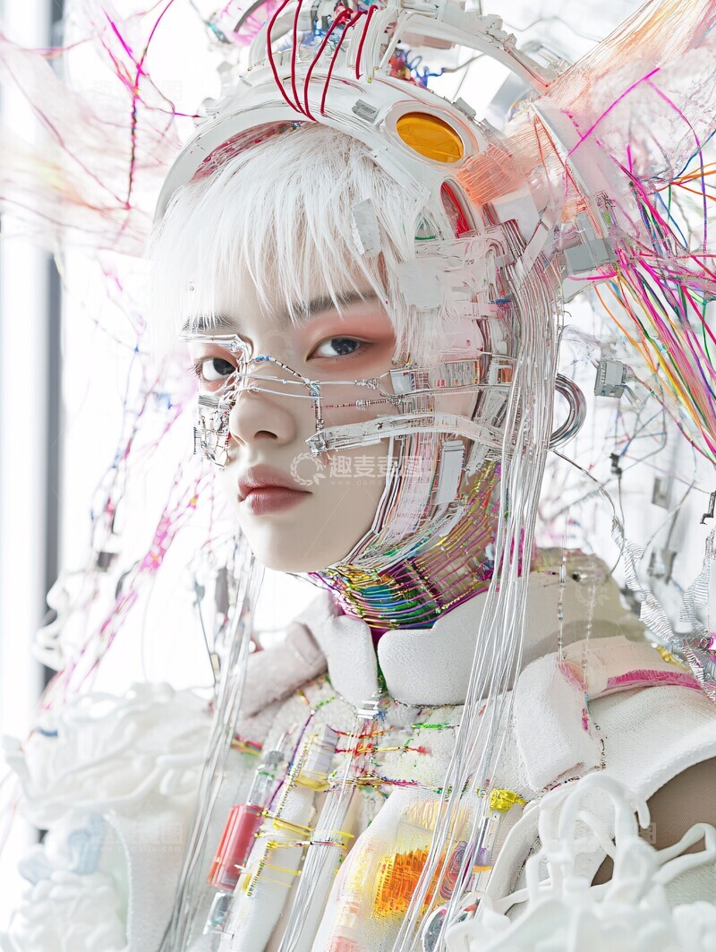 高清大图下载【趣麦麦图】针织线材机械装1