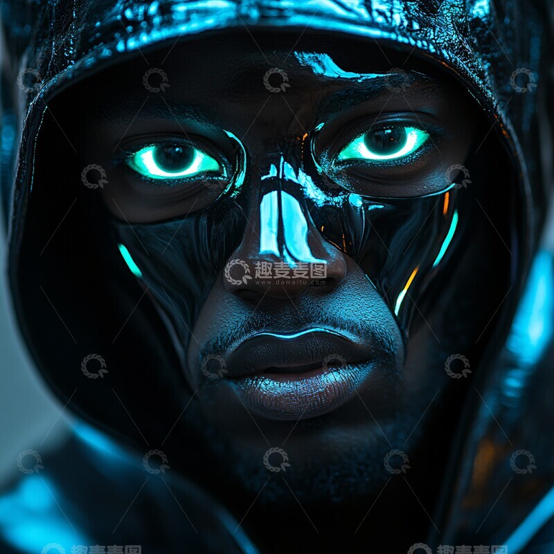 高清大图下载【趣麦麦图】黑玻璃面具男2