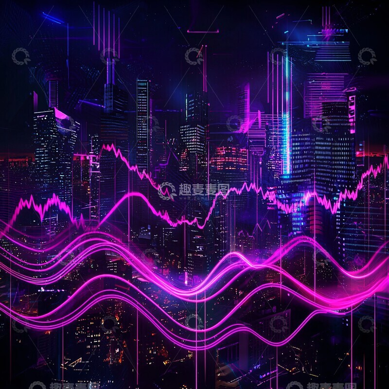 高清大图下载【趣麦麦图】都市音浪几何