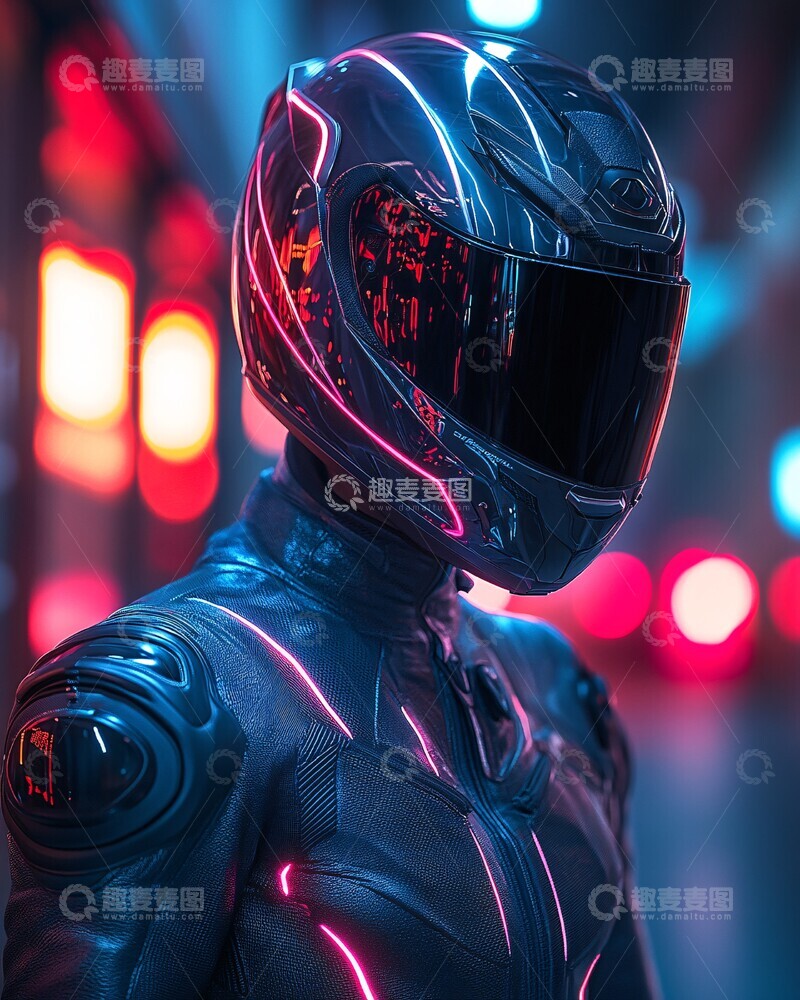 高清大图下载【趣麦麦图】骑行服与头盔3