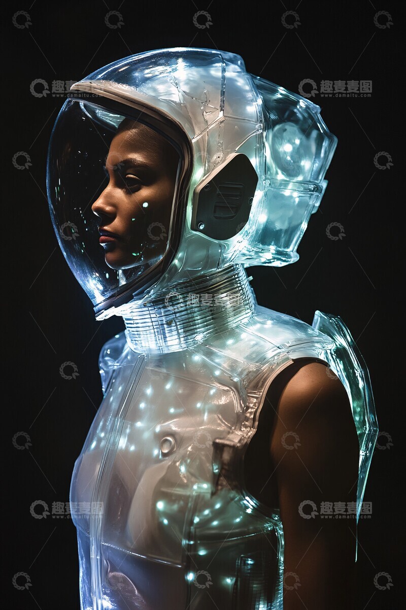 高清大图下载【趣麦麦图】玻璃太空服女子3