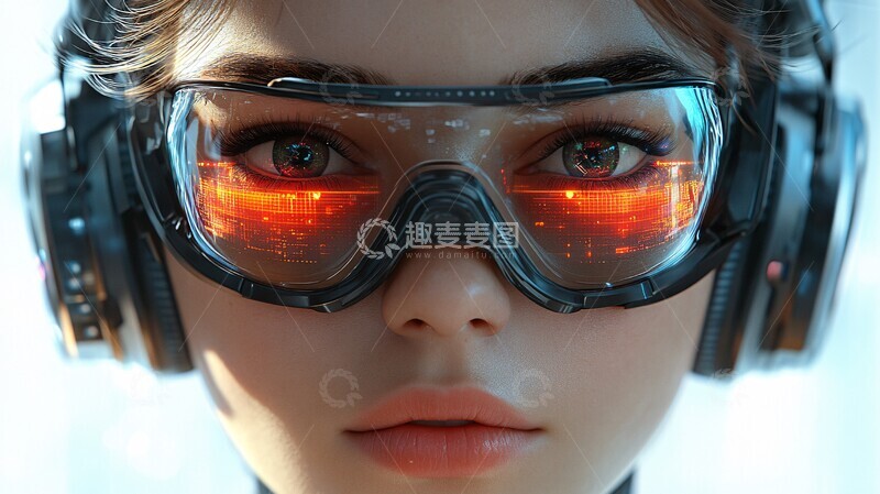 高清大图下载【趣麦麦图】高能女机器人装置2