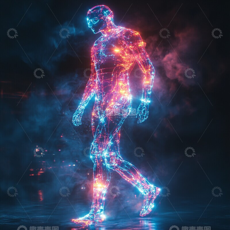 高清大图下载【趣麦麦图】激光全息人像3