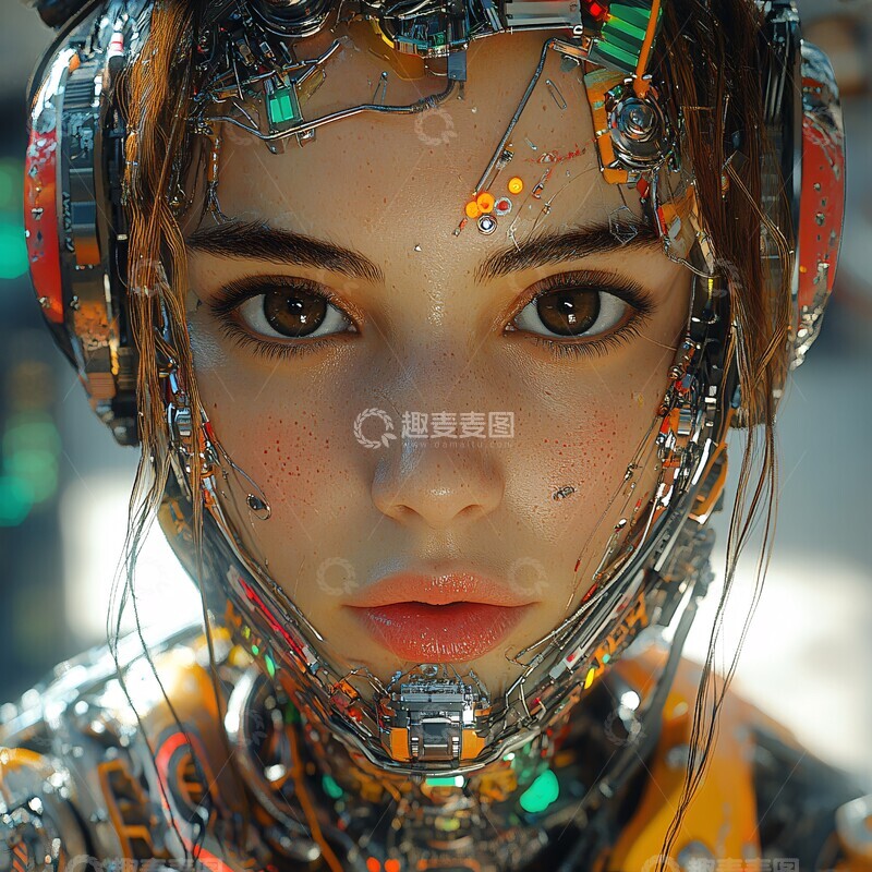 赛博格头部特写2