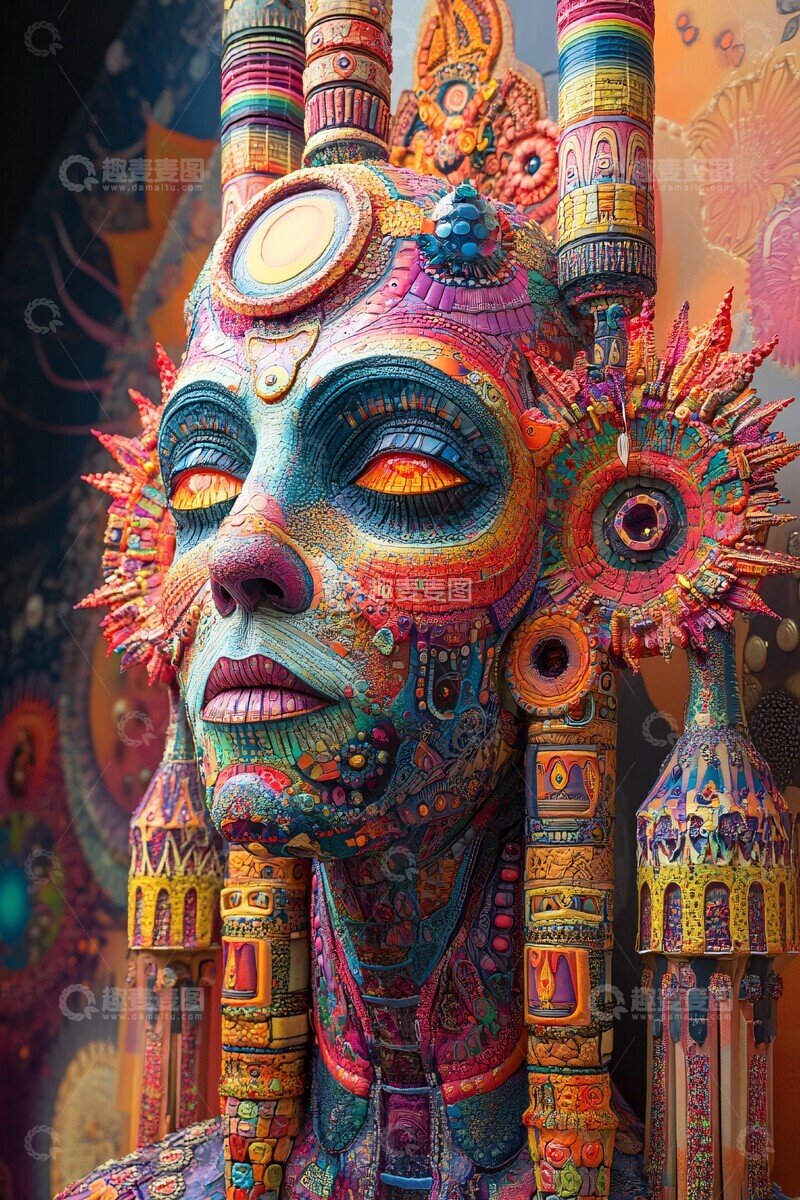 高清大图下载【趣麦麦图】人形物体连接动能舱2