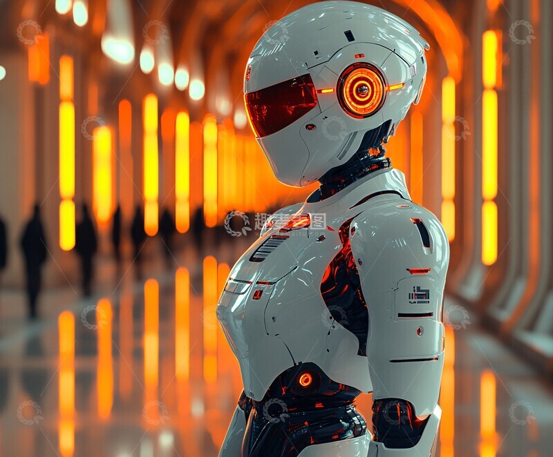 高清大图下载【趣麦麦图】未来博物馆与机器人3
