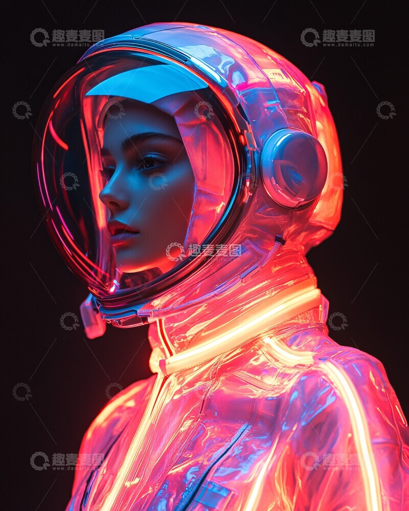 高清大图下载【趣麦麦图】先锋时尚宇航员1