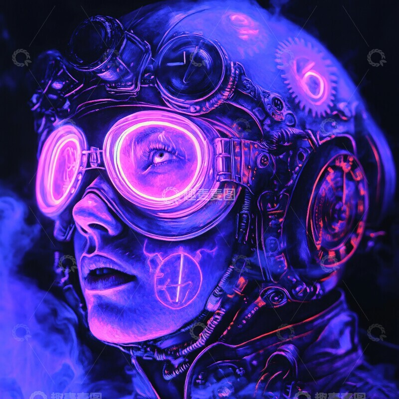 高清大图下载【趣麦麦图】蒸汽朋克赛车手2