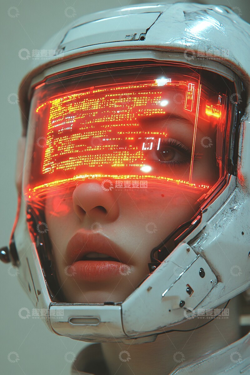 高清大图下载【趣麦麦图】电子头电脑面罩3