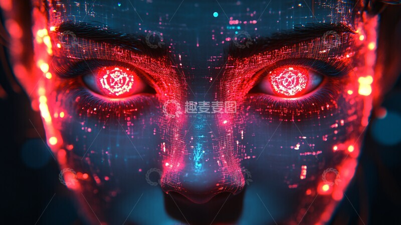 高清大图下载【趣麦麦图】机器人笑脸发电3